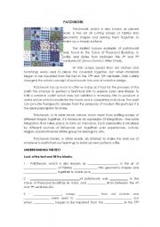 English Worksheet: Patchwork