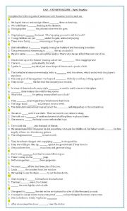 English Worksheet: CAE - Use of English Part 4 with key (2)