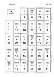 English Worksheet: Dominoes 