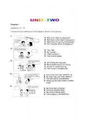 English Worksheet: situations