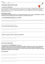 English Worksheet: Love Clinic