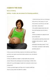 English Worksheet: pregnancy