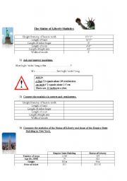 English Worksheet: Statue of Liberty