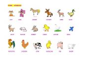 English Worksheet: farm animals