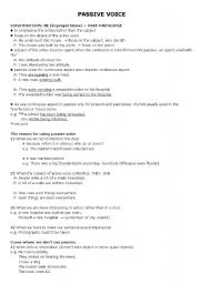 English Worksheet: Passive Voice