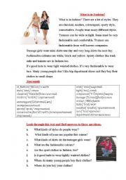 English Worksheet: clothes