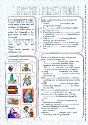 English Worksheet: the present perfect