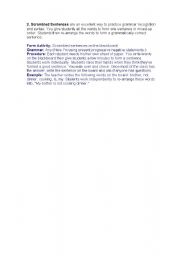 English Worksheet: activities
