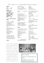 English Worksheet: What time is it - Summertime