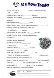 Movie Theater Madlibs