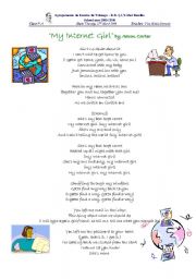 English Worksheet: My Internet Girl by Aaron Carter