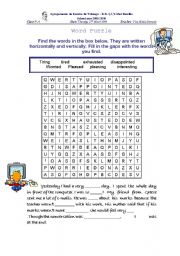 English worksheet: Word Puzzle