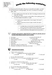 English Worksheet: study the difference among used to / be used to / get used to ...