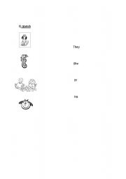 English worksheet: Match