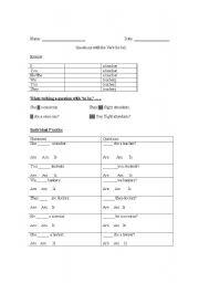 English Worksheet: Questions with the verb 