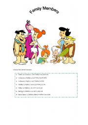 English Worksheet: Family members