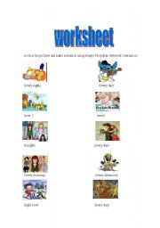 English worksheet: Simple present and Present Continuous