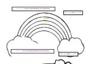 English Worksheet: rAiNbOW AcTiViTy