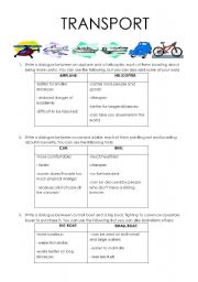 English Worksheet: funny role-plays using comparatives and superlatives