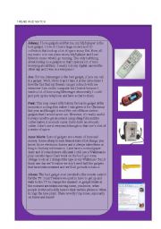 English Worksheet: INVENTIONS