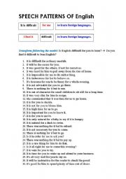 English Worksheet: Infinitive structure