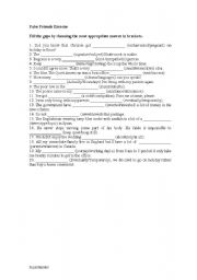 English Worksheet: FALSE FRIENDS