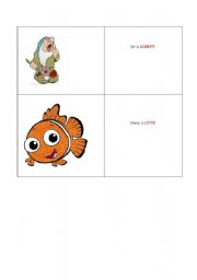 English worksheet: funny faces 3 of 4