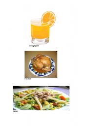 English worksheet: Food flashcard