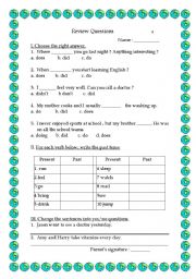 English Worksheet: grammar