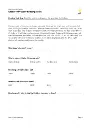 English Worksheet: Reading texts