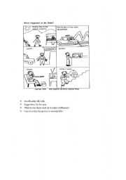 English worksheet: picture based- story telling