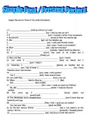 SIMPLE PAST / PRESENT PERFECT