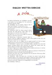 English Worksheet: A Job interview