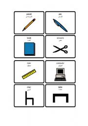 English Worksheet: English-Arabic - school/classroom vocabulary 