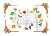 FRUIT&VEGGIES picture crossword