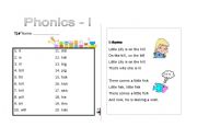 English Worksheet: Phonics - i ~ u