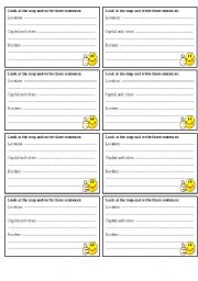 English Worksheet: Writing about a country