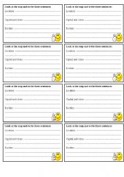 English worksheet: Writing about a country