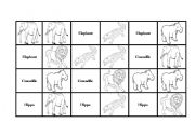 English worksheet: Wild Animals (Domino Set 1)