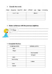 English Worksheet: Comparison