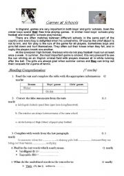 English Worksheet: testing reading