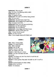 English Worksheet: PLAY -ALICE in WONDERLAND Part3 *The END*