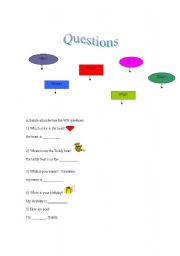 English worksheet: HW questions