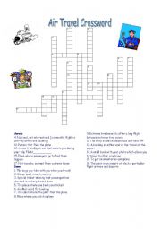 Air Travel Crossword with KEY