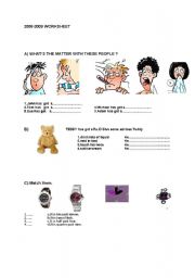 English Worksheet: WORSHEET