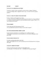 English Worksheet: idioms