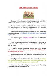 English Worksheet: THE THREE LITTLE PIGS