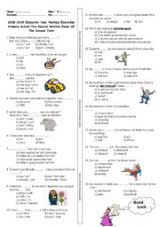 English Worksheet: spot on 8th year quiz