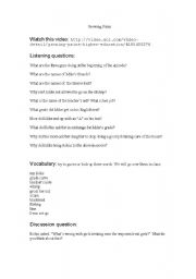 English Worksheet: Listening Practice: Growing Pains TV show