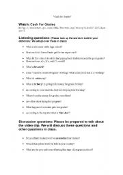 English worksheet: Listening Practice: News Report